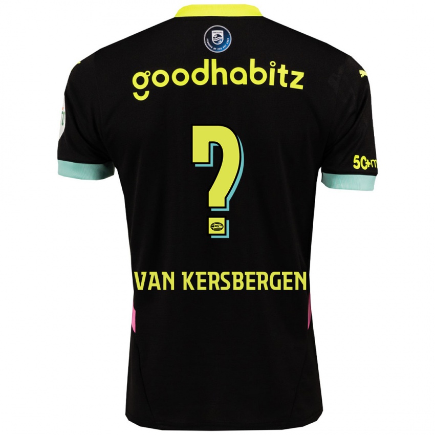 Homem Camisola Sander Van Kersbergen #0 Amarelo Preto Alternativa 2024/25 Camisa Brasil