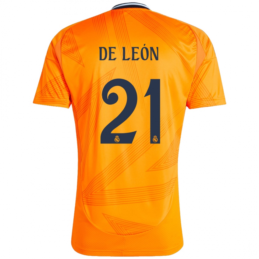 Homem Camisola Jeremy De León #21 Laranja Alternativa 2024/25 Camisa Brasil