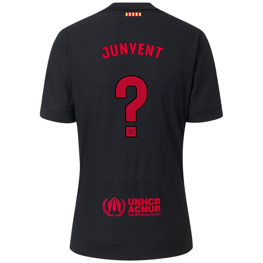 Homem Camisola Quim Junyent #0 Vermelho Preto Alternativa 2024/25 Camisa Brasil