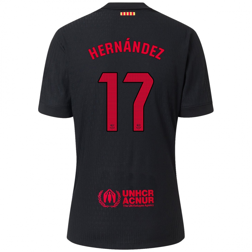 Homem Camisola Juan Hernández #17 Vermelho Preto Alternativa 2024/25 Camisa Brasil