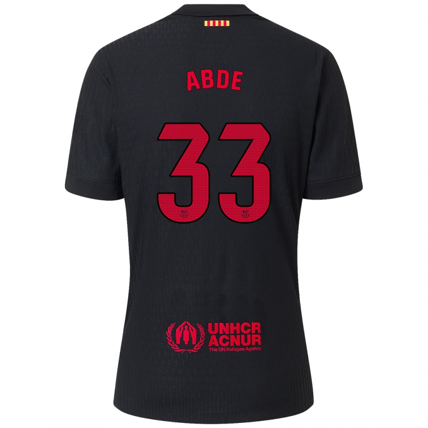 Homem Camisola Ez Abde #33 Vermelho Preto Alternativa 2024/25 Camisa Brasil