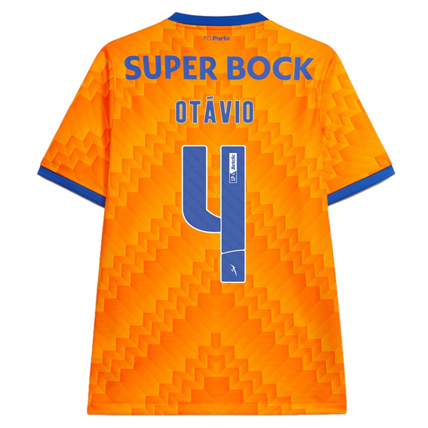 Homem Camisola Otávio #4 Laranja Alternativa 2024/25 Camisa Brasil