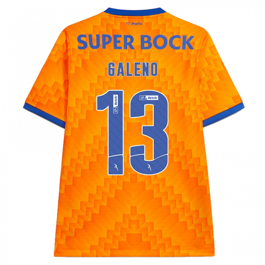 Homem Camisola Galeno #13 Laranja Alternativa 2024/25 Camisa Brasil