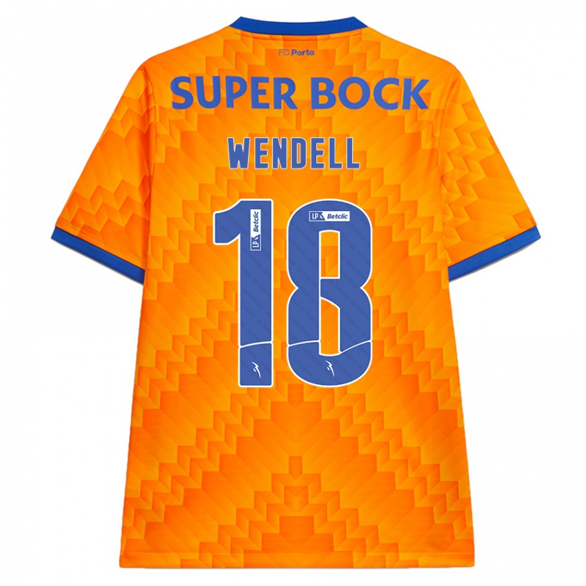 Homem Camisola Wendell #18 Laranja Alternativa 2024/25 Camisa Brasil