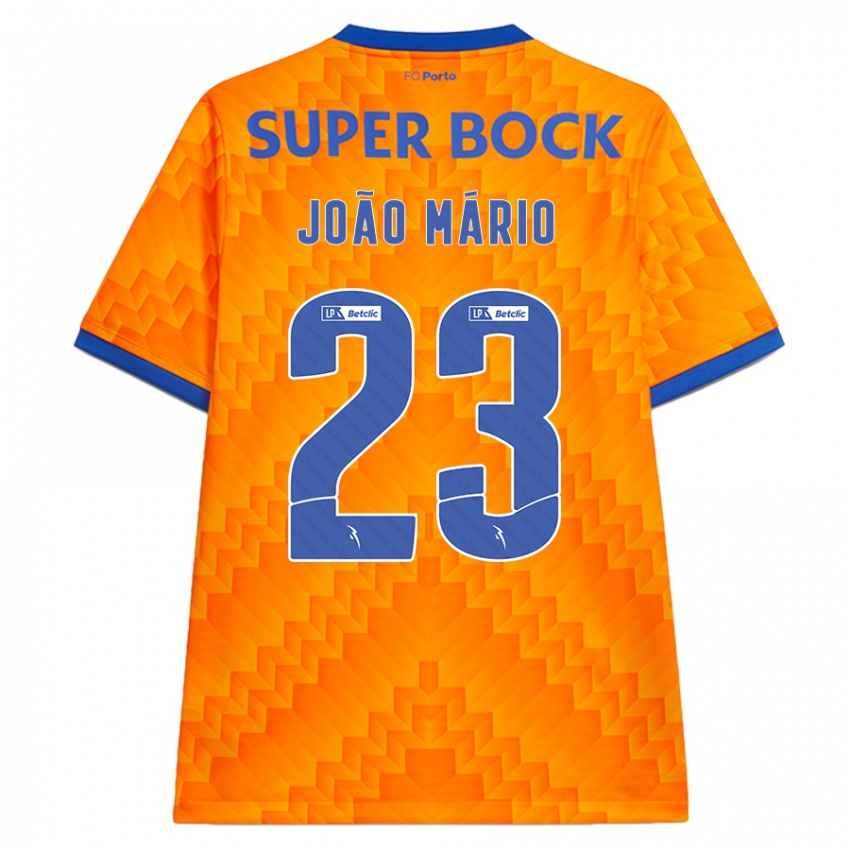 Homem Camisola Joao Mario #23 Laranja Alternativa 2024/25 Camisa Brasil