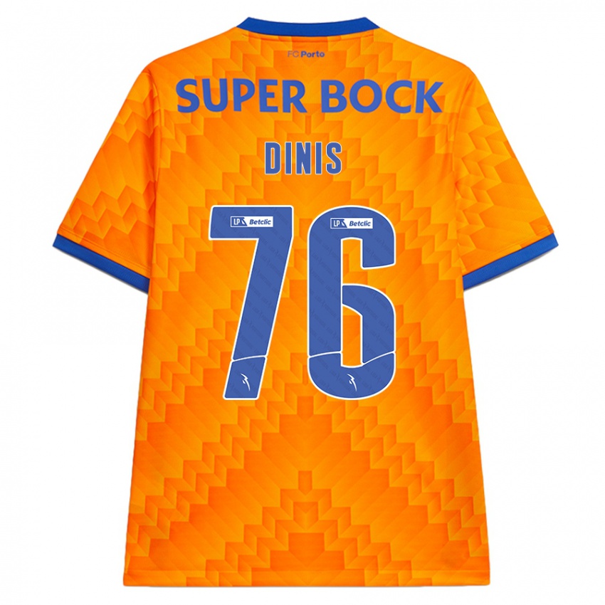 Homem Camisola Dinis #76 Laranja Alternativa 2024/25 Camisa Brasil