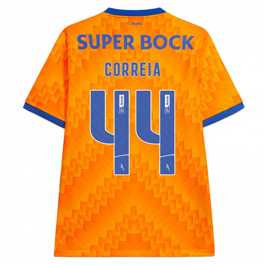 Homem Camisola Romain Correia #44 Laranja Alternativa 2024/25 Camisa Brasil