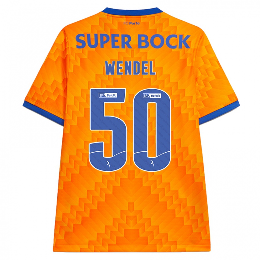 Homem Camisola Wendel #50 Laranja Alternativa 2024/25 Camisa Brasil