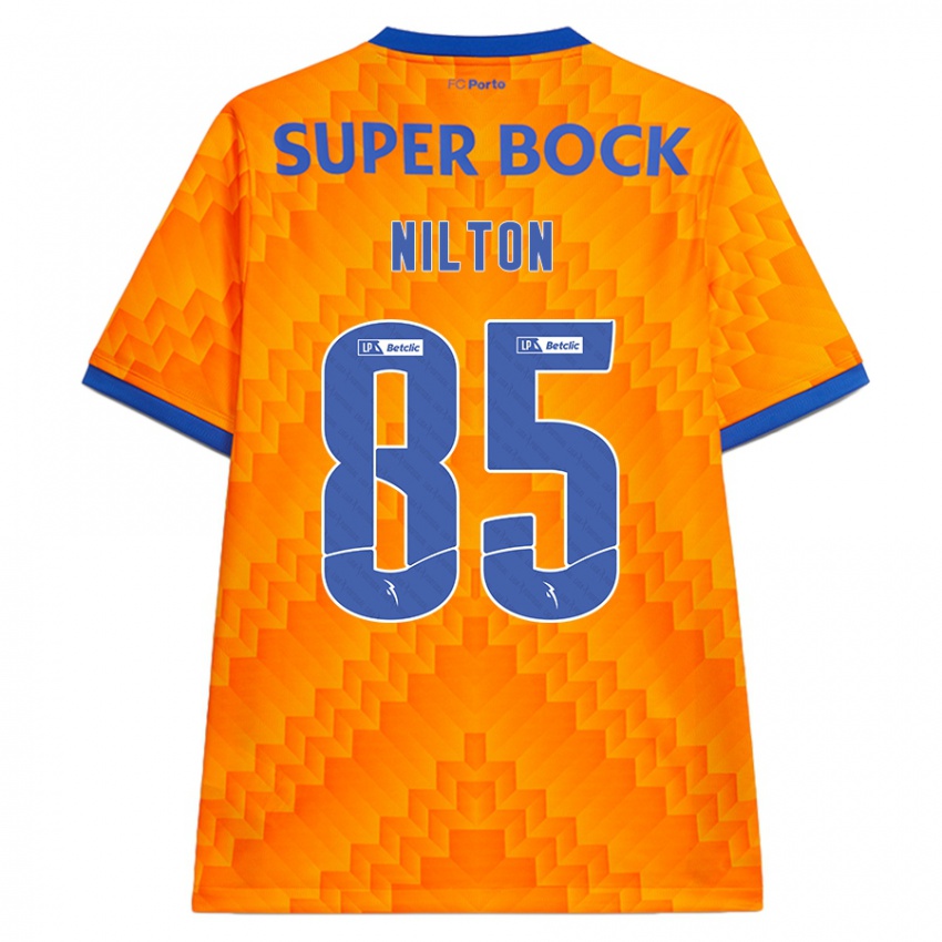 Homem Camisola Nilton #85 Laranja Alternativa 2024/25 Camisa Brasil