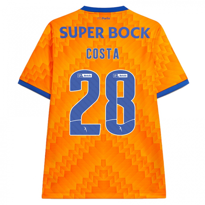 Homem Camisola Bruno Costa #28 Laranja Alternativa 2024/25 Camisa Brasil