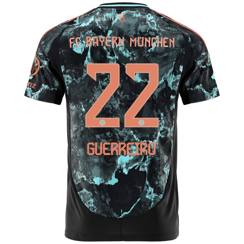 Homem Camisola Raphael Guerreiro #22 Preto Alternativa 2024/25 Camisa Brasil