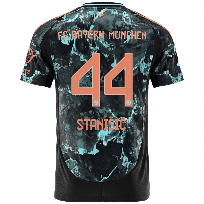 Homem Camisola Josip Stanisic #44 Preto Alternativa 2024/25 Camisa Brasil