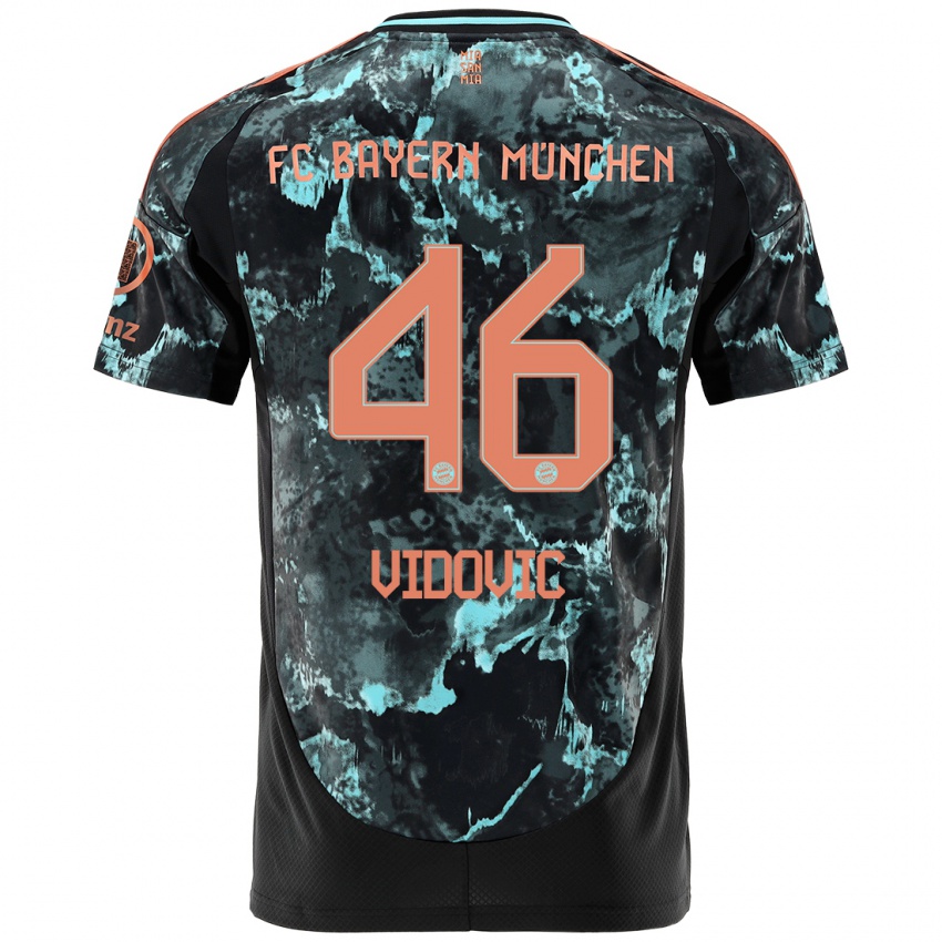 Homem Camisola Gabriel Vidovic #46 Preto Alternativa 2024/25 Camisa Brasil