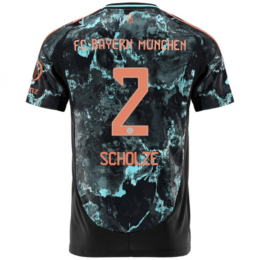 Homem Camisola Max Scholze #2 Preto Alternativa 2024/25 Camisa Brasil