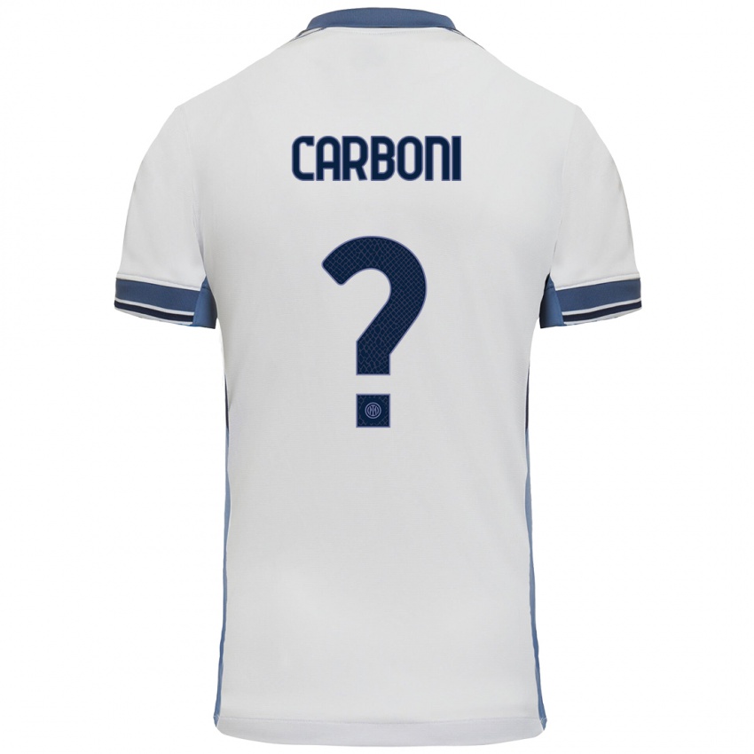 Homem Camisola Franco Carboni #0 Cinzento Branco Alternativa 2024/25 Camisa Brasil