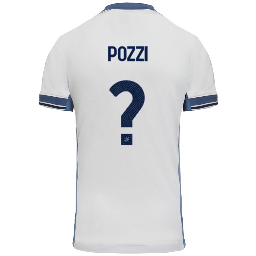 Homem Camisola Andrea Pozzi #0 Cinzento Branco Alternativa 2024/25 Camisa Brasil