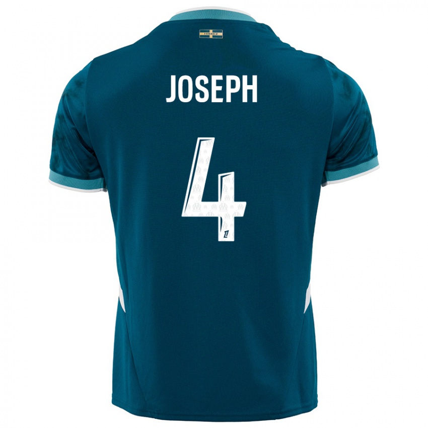 Homem Camisola Tabita Joseph #4 Azul Turquesa Alternativa 2024/25 Camisa Brasil