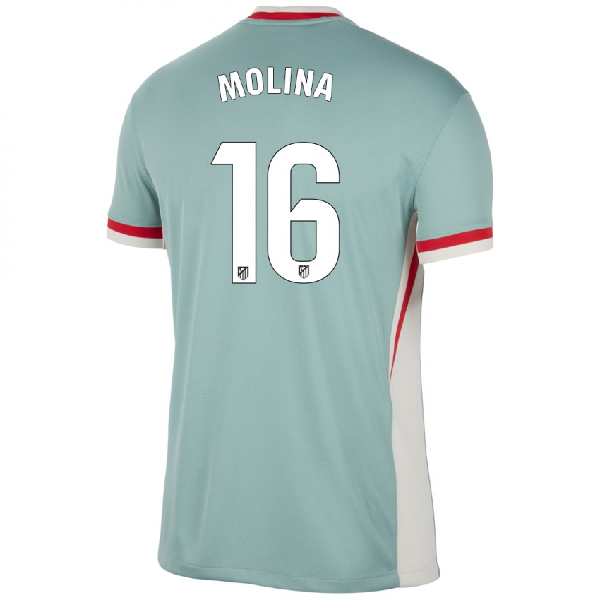 Homem Camisola Nahuel Molina #16 Blue Blue Light Bege Alternativa 2024/25 Camisa Brasil