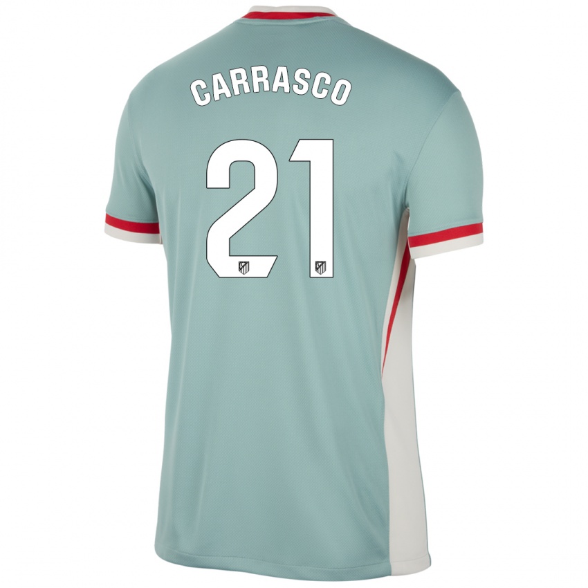 Homem Camisola Yannick Carrasco #21 Blue Blue Light Bege Alternativa 2024/25 Camisa Brasil