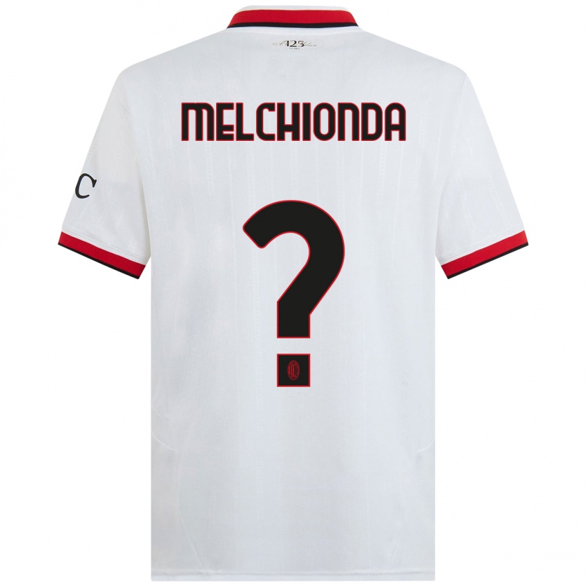 Homem Camisola Marco Melchionda #0 Branco Preto Vermelho Alternativa 2024/25 Camisa Brasil