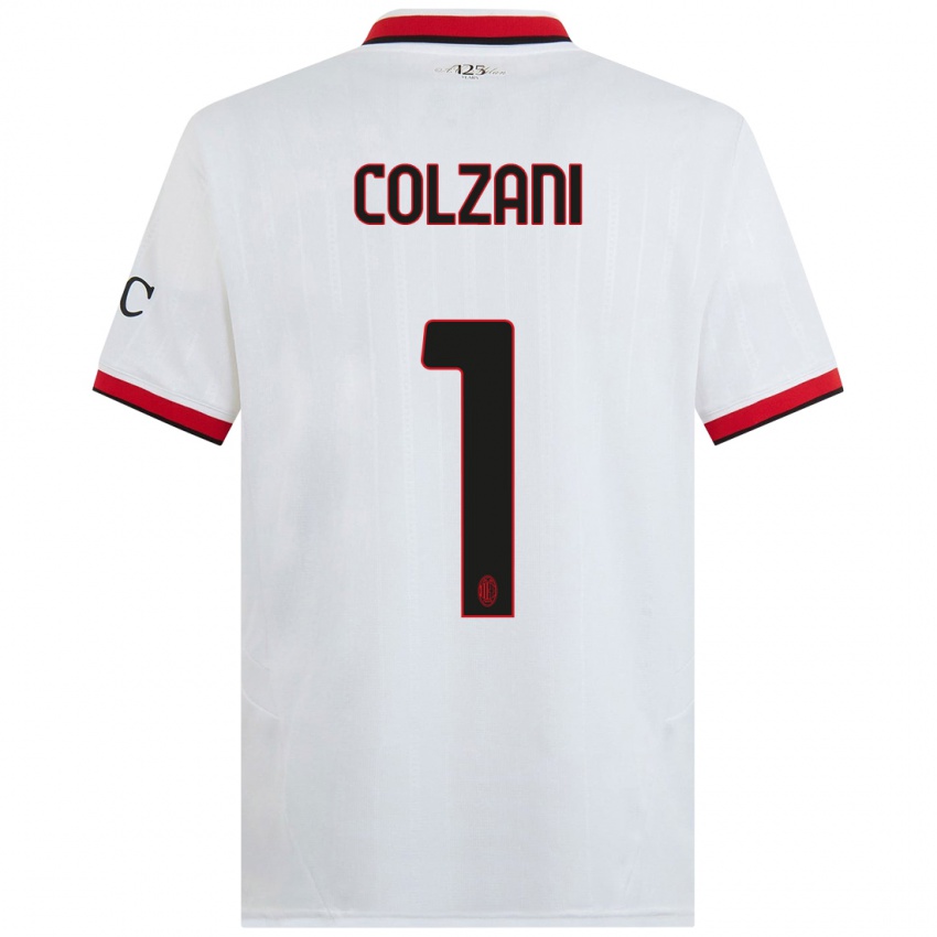 Homem Camisola Edoardo Colzani #1 Branco Preto Vermelho Alternativa 2024/25 Camisa Brasil