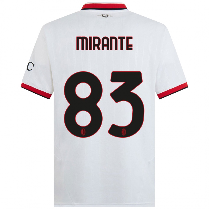 Homem Camisola Antonio Mirante #83 Branco Preto Vermelho Alternativa 2024/25 Camisa Brasil