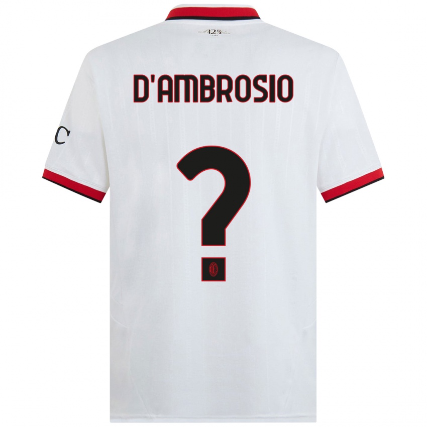 Homem Camisola Antonio D'ambrosio #0 Branco Preto Vermelho Alternativa 2024/25 Camisa Brasil