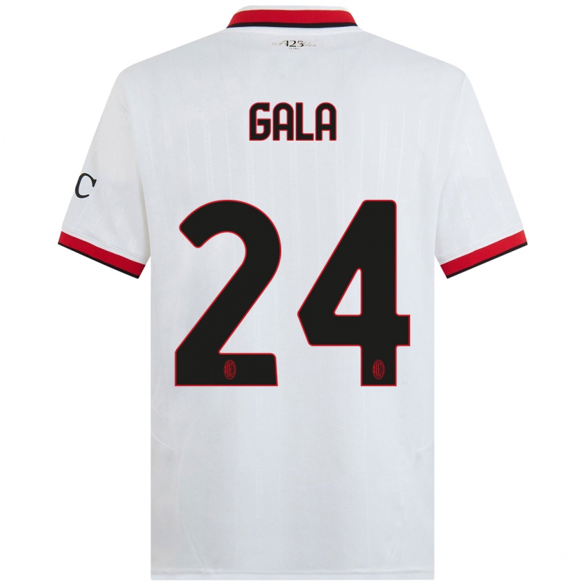 Homem Camisola Antonio Gala #24 Branco Preto Vermelho Alternativa 2024/25 Camisa Brasil