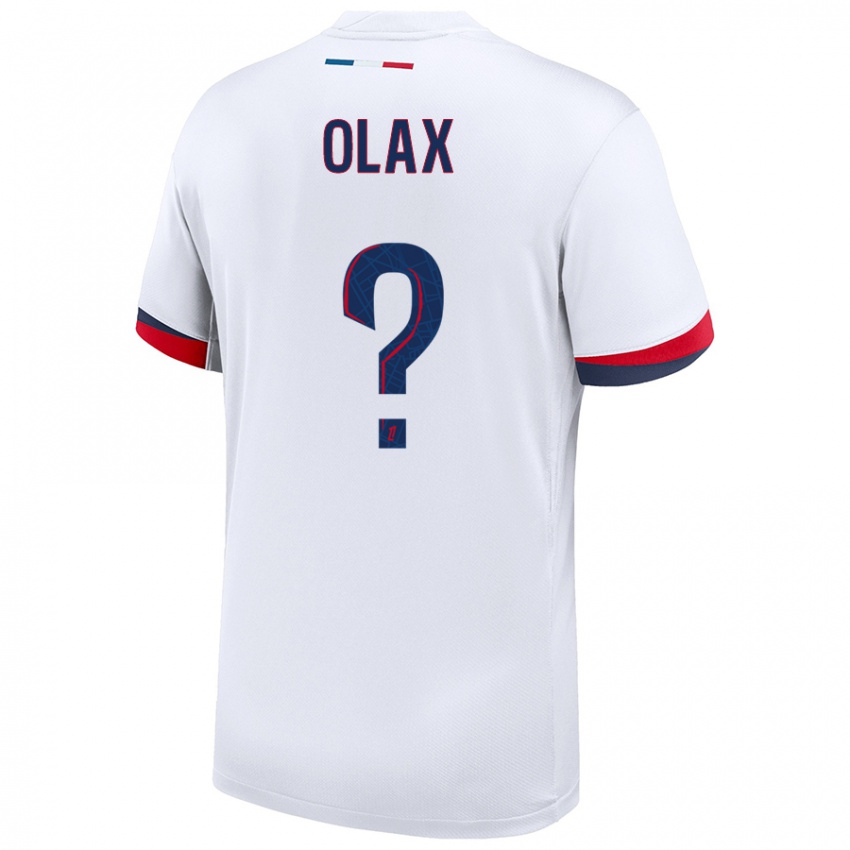 Homem Camisola Djamy Olax #0 Azul Branco Vermelho Alternativa 2024/25 Camisa Brasil