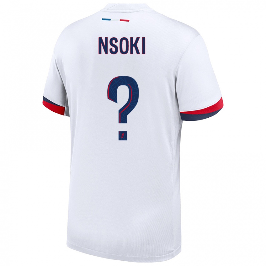 Homem Camisola Noah Nsoki #0 Azul Branco Vermelho Alternativa 2024/25 Camisa Brasil