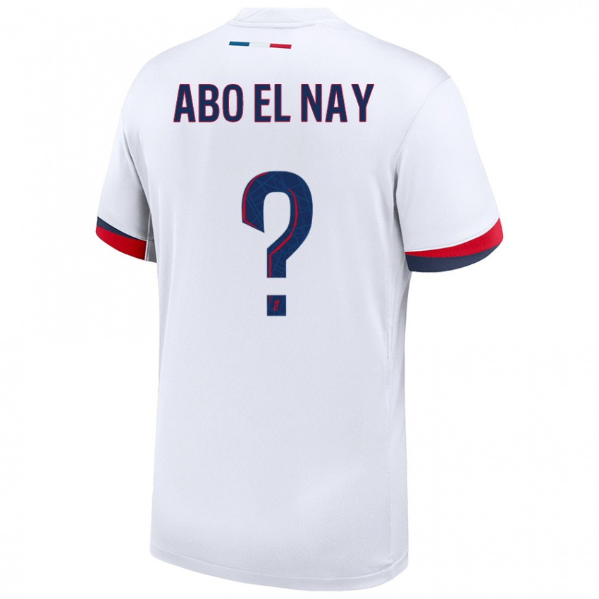 Homem Camisola Rayan Abo El Nay #0 Azul Branco Vermelho Alternativa 2024/25 Camisa Brasil