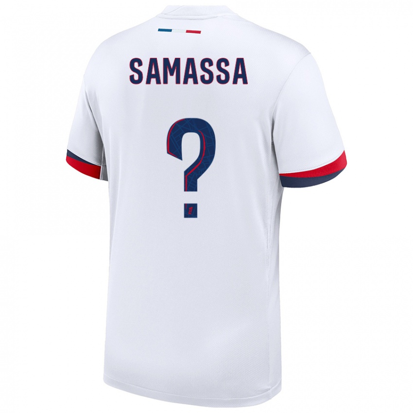 Homem Camisola Abdoulaye Samassa #0 Azul Branco Vermelho Alternativa 2024/25 Camisa Brasil