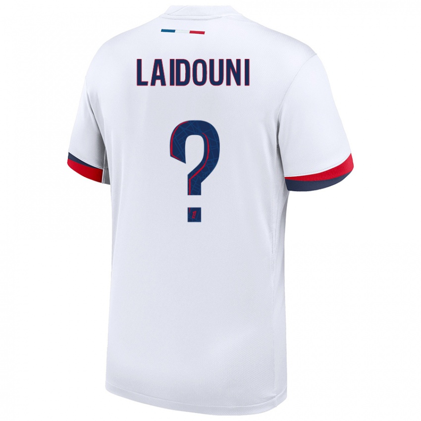 Homem Camisola Adam Laidouni #0 Azul Branco Vermelho Alternativa 2024/25 Camisa Brasil