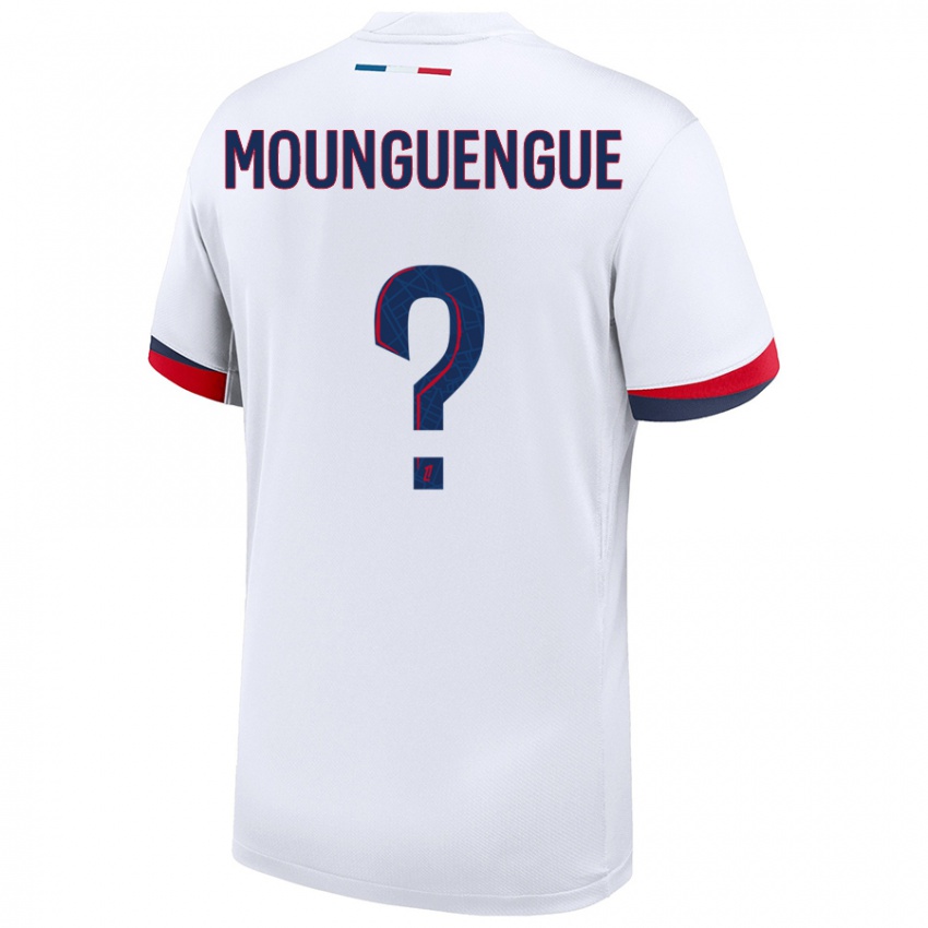 Homem Camisola Pierre Mounguengue #0 Azul Branco Vermelho Alternativa 2024/25 Camisa Brasil