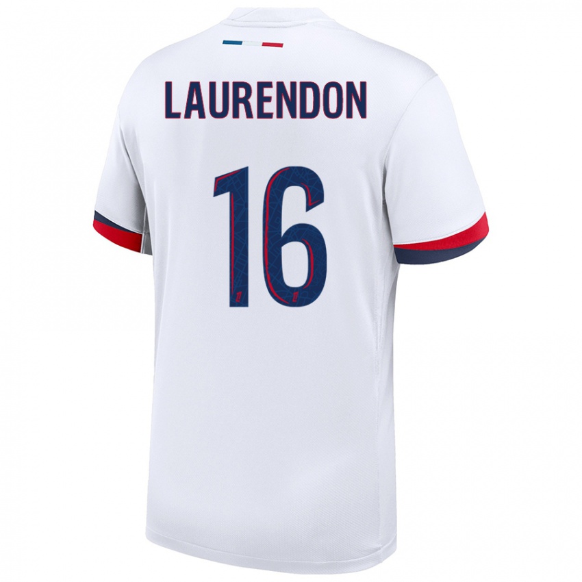 Homem Camisola Bilal Laurendon #16 Azul Branco Vermelho Alternativa 2024/25 Camisa Brasil