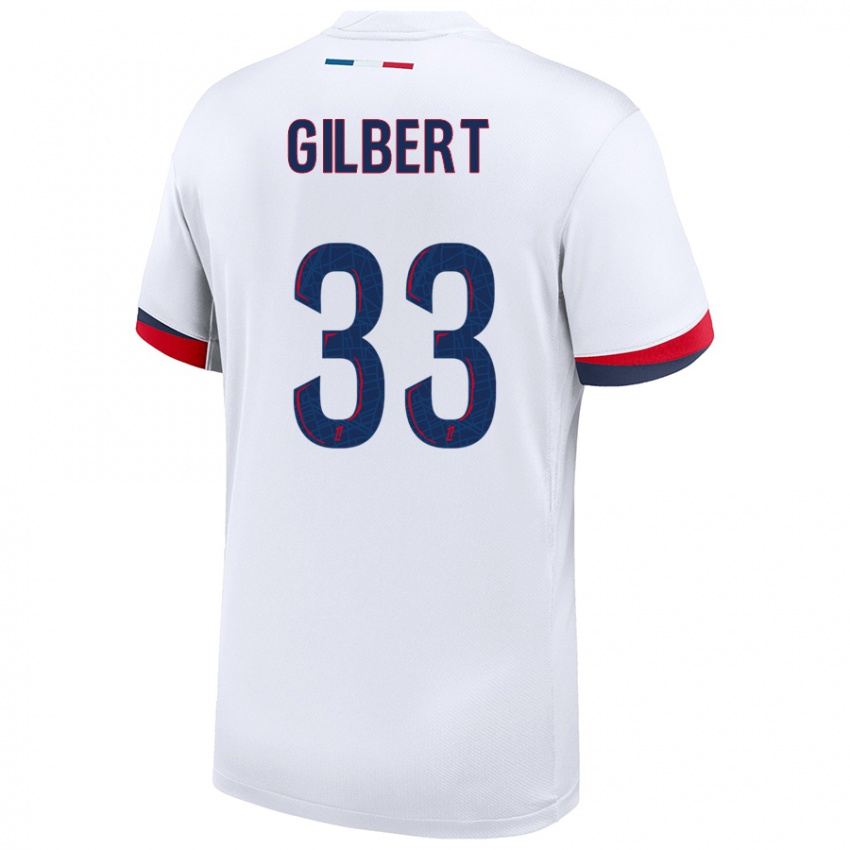 Homem Camisola Tara Elimbi Gilbert #33 Azul Branco Vermelho Alternativa 2024/25 Camisa Brasil