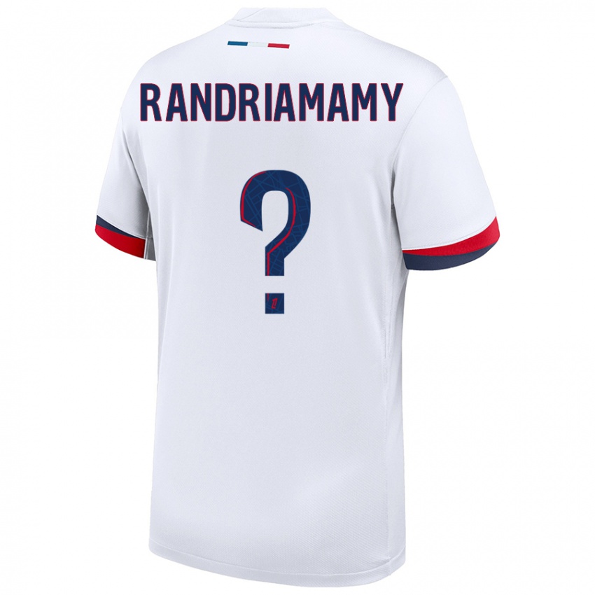 Homem Camisola Mathyas Randriamamy #0 Azul Branco Vermelho Alternativa 2024/25 Camisa Brasil