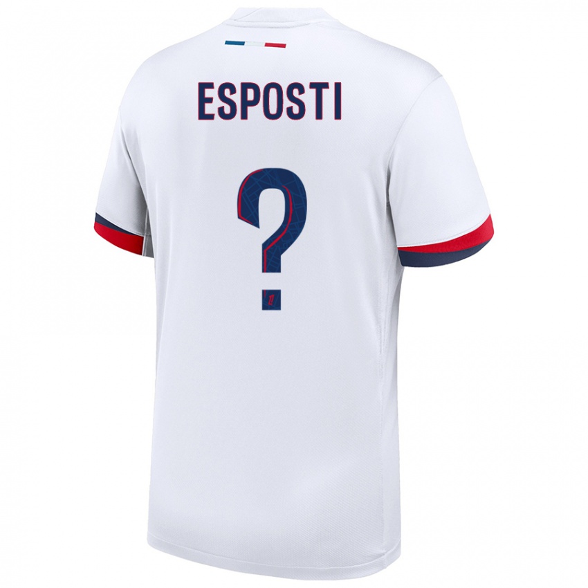 Homem Camisola Ines Degli Esposti #0 Azul Branco Vermelho Alternativa 2024/25 Camisa Brasil