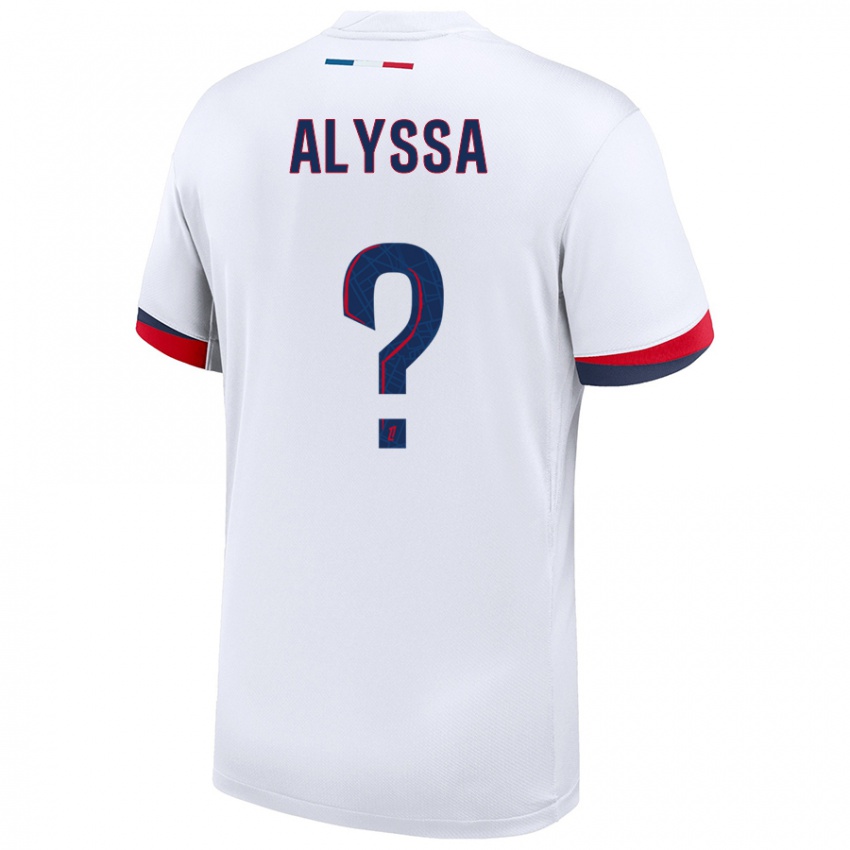 Homem Camisola Alyssa Fernandes #0 Azul Branco Vermelho Alternativa 2024/25 Camisa Brasil