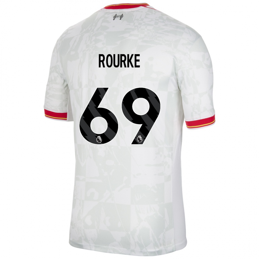 Homem Camisola Fidel O'rourke #69 Branco Vermelho Preto Terceiro 2024/25 Camisa Brasil