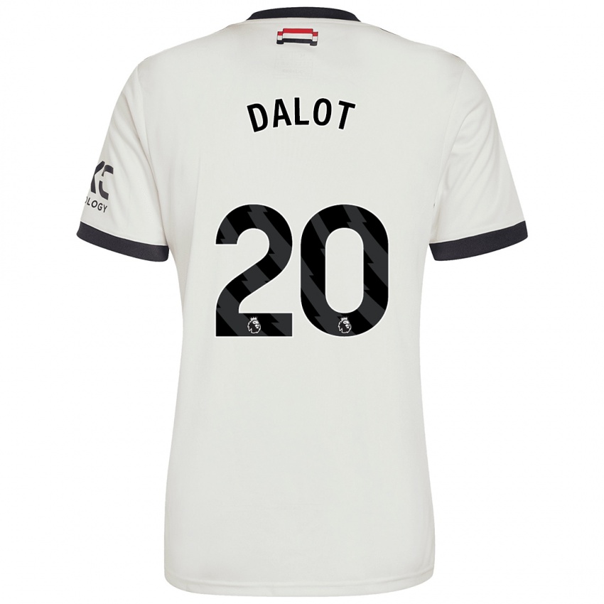 Homem Camisola Diogo Dalot #20 Off White Terceiro 2024/25 Camisa Brasil