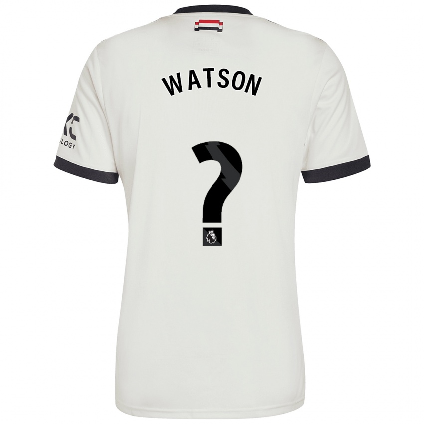 Homem Camisola Jacob Watson #0 Off White Terceiro 2024/25 Camisa Brasil