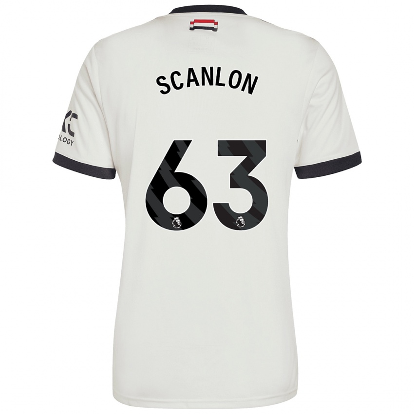 Homem Camisola James Scanlon #63 Off White Terceiro 2024/25 Camisa Brasil