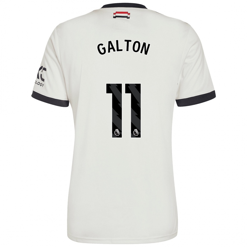 Homem Camisola Leah Galton #11 Off White Terceiro 2024/25 Camisa Brasil