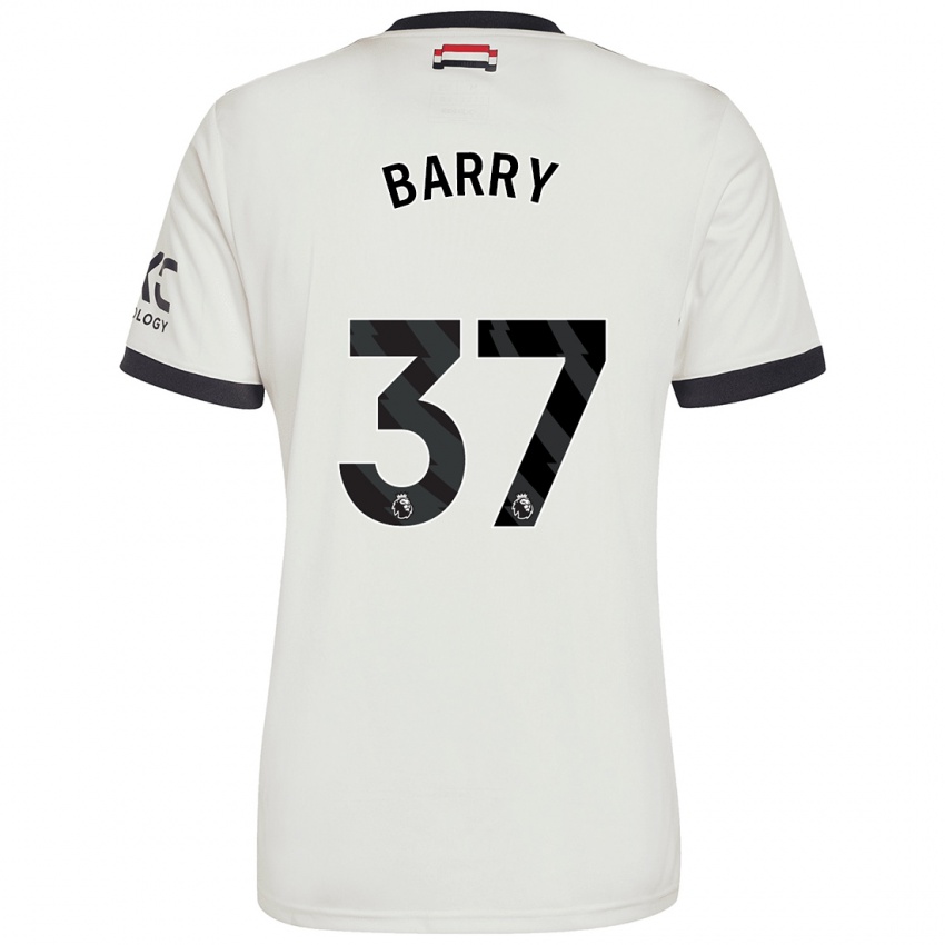 Homem Camisola Keira Barry #37 Off White Terceiro 2024/25 Camisa Brasil