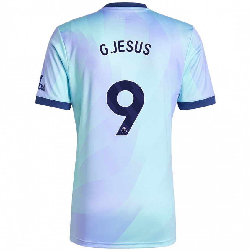 Homem Camisola Gabriel Jesus #9 Água Terceiro 2024/25 Camisa Brasil