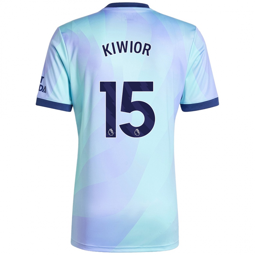 Homem Camisola Jakub Kiwior #15 Água Terceiro 2024/25 Camisa Brasil