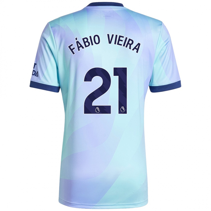 Homem Camisola Fabio Vieira #21 Água Terceiro 2024/25 Camisa Brasil