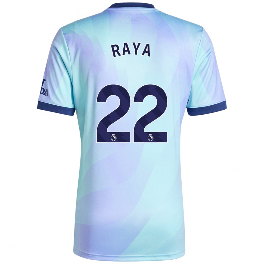 Homem Camisola David Raya #22 Água Terceiro 2024/25 Camisa Brasil