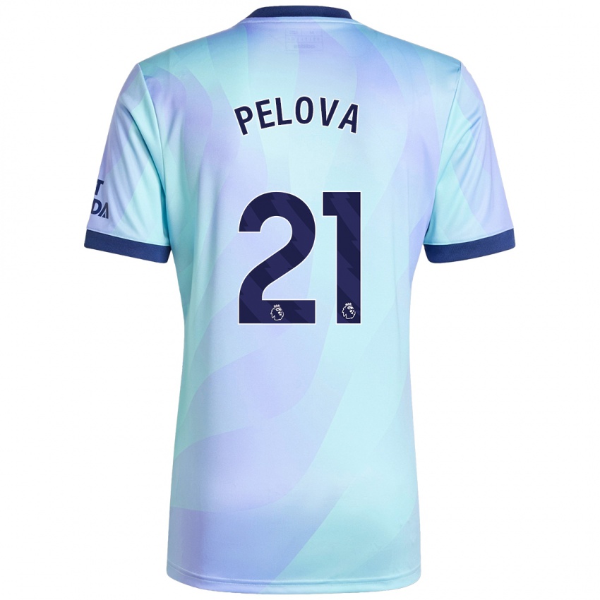 Homem Camisola Victoria Pelova #21 Água Terceiro 2024/25 Camisa Brasil